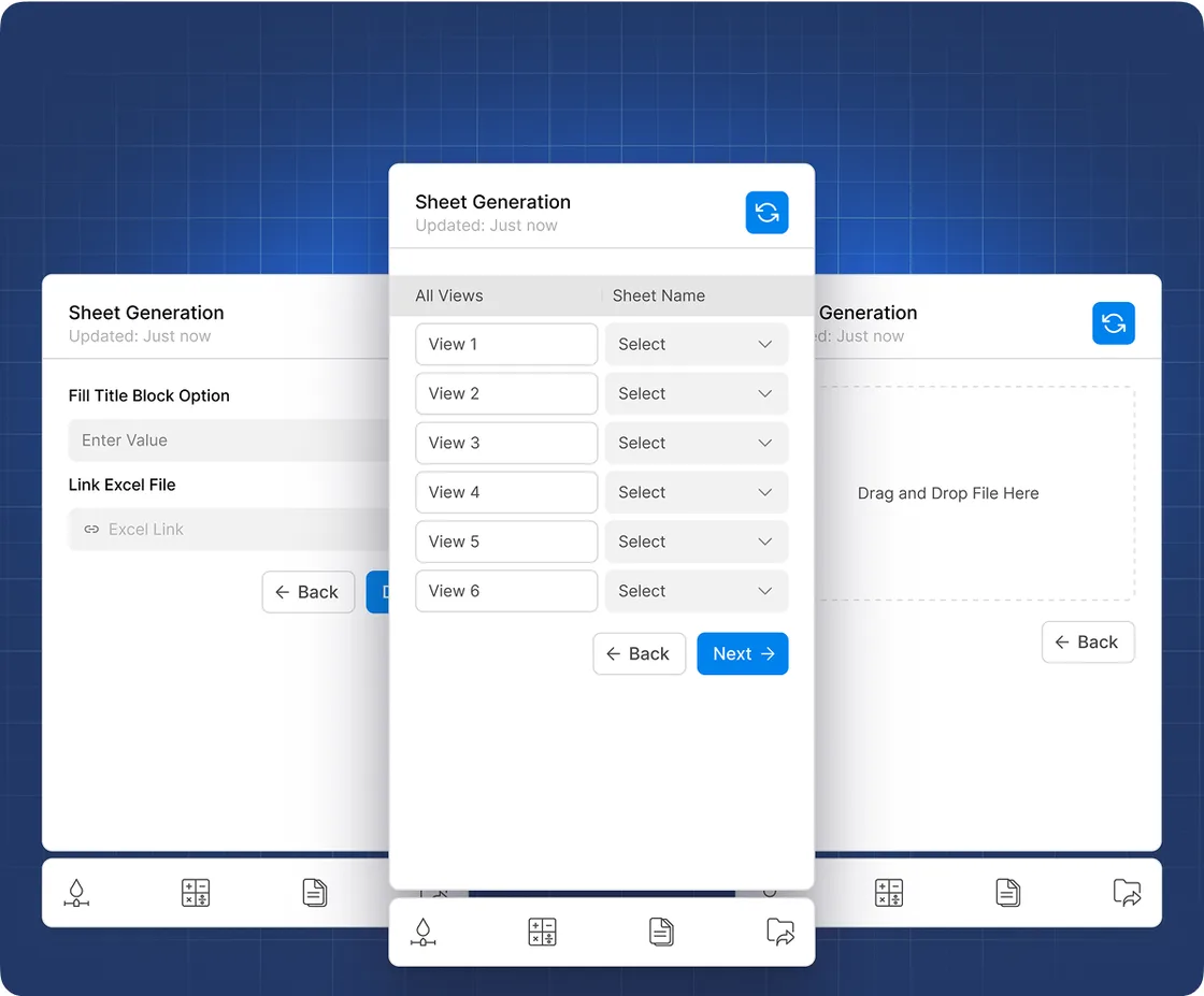 Revit plugins: the sheet generation panel
