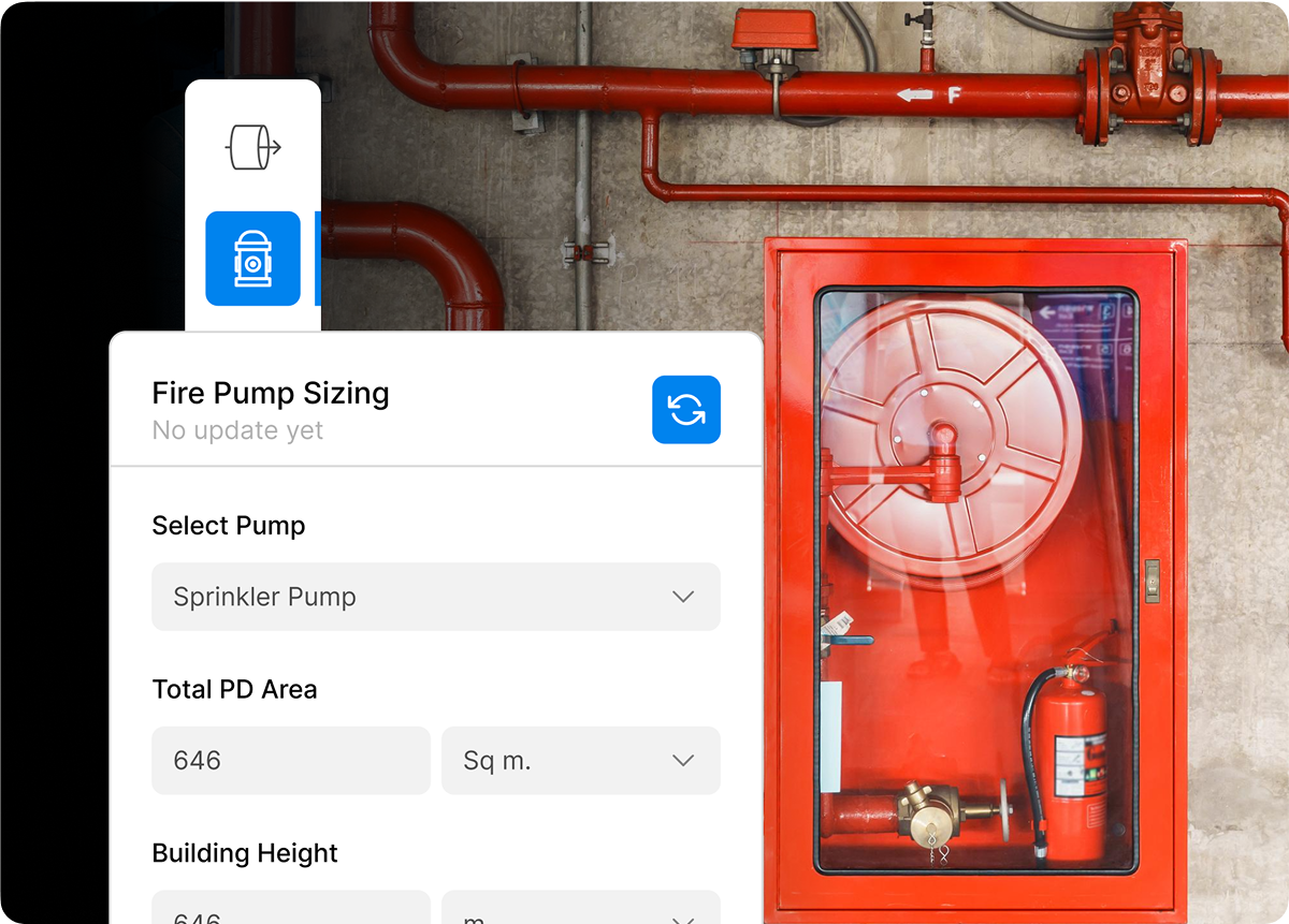 Fire Fighting Design Calculations in DesignDrafter